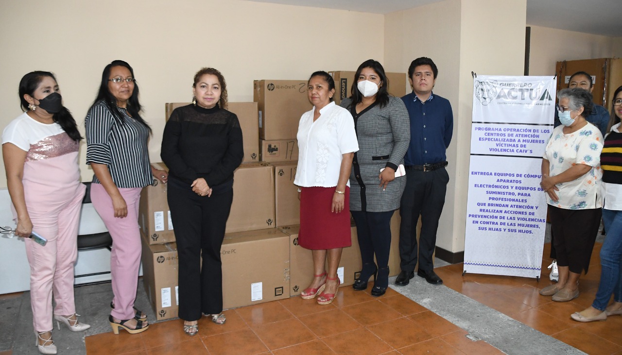 Entrega equipo de cómputo y material lúdico, para fortalecer Centro de Atención Especializada a Mujeres Víctimas de Violencia en Guerrero