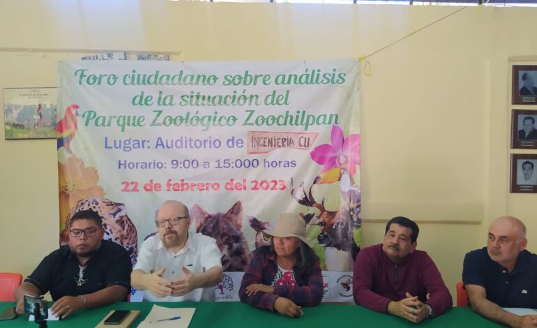 Preparan foro para rescatar al Zoológico Zoochilpan