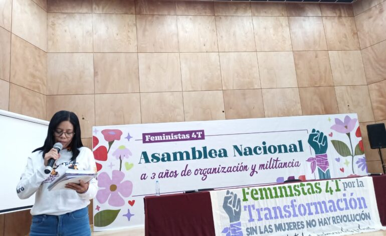 Caso Yoloczin Domínguez & Alfredo Sánchez llega a Acamblea Nacional Feminista de Morena