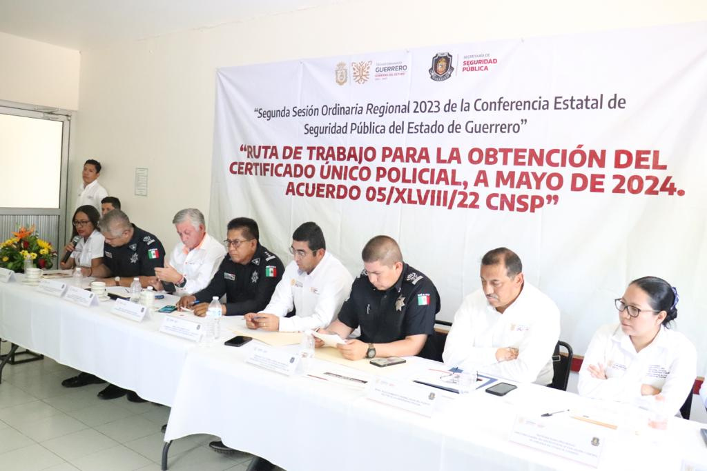 Preside secretario de Seguridad Pública de Guerrero la conferencia estatal de Seguridad con autoridades de la Tierra Caliente