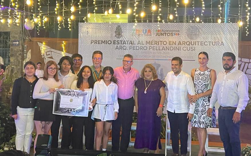 Premian a los ganadores estatales al Mérito en Arquitectura “Arq. Pedro Pellandini Cusi”, en Zihuatanejo