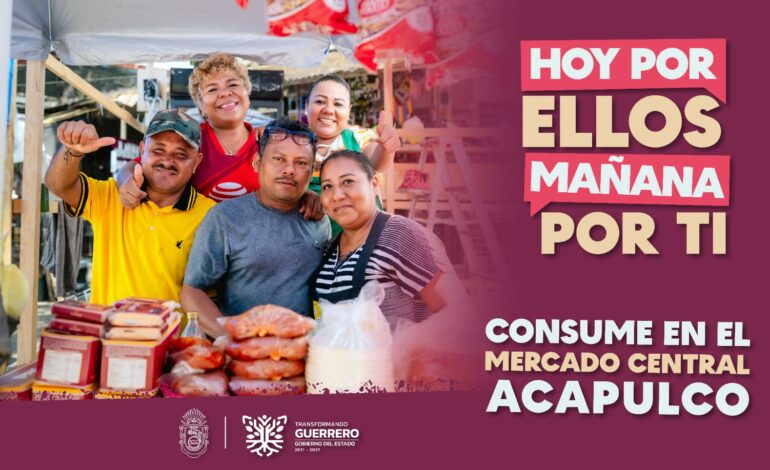 Promueve Evelyn Salgado campaña para reactivar economía de comerciantes del Mercado Central de Acapulco