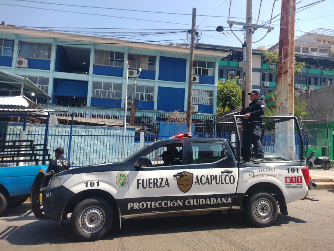 Secretaría de Seguridad Pública de Acapulco refuerza despliegue Escuela Segura