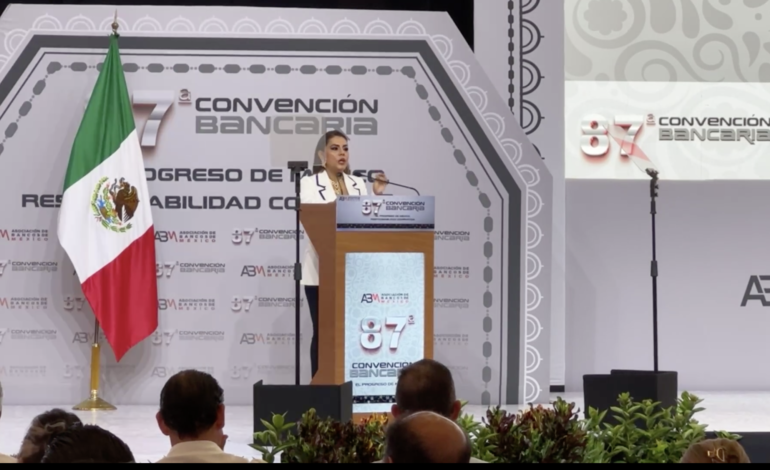 Destaca Evelyn Salgado la sana relación entre el sector privado y el gobierno en la clausura de la 87 Convención Bancaria