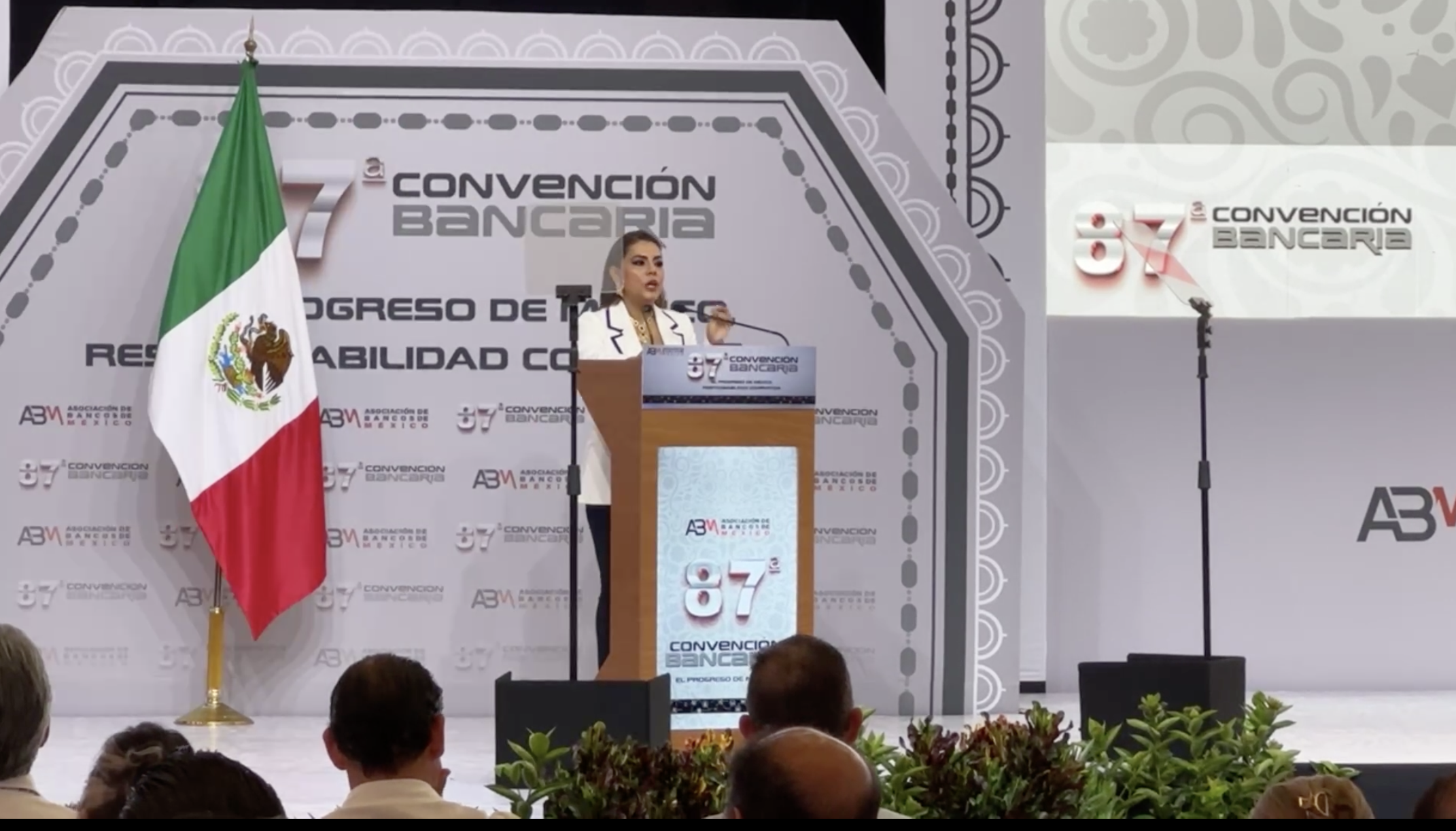 Destaca Evelyn Salgado la sana relación entre el sector privado y el gobierno en la clausura de la 87 Convención Bancaria