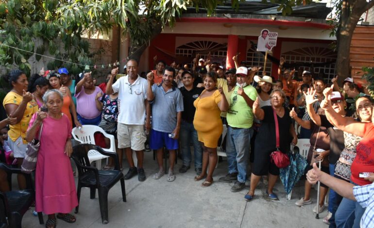 Se refleja la confianza hacia Jacko El Pargo Badillo en el Distrito 9 de Acapulco