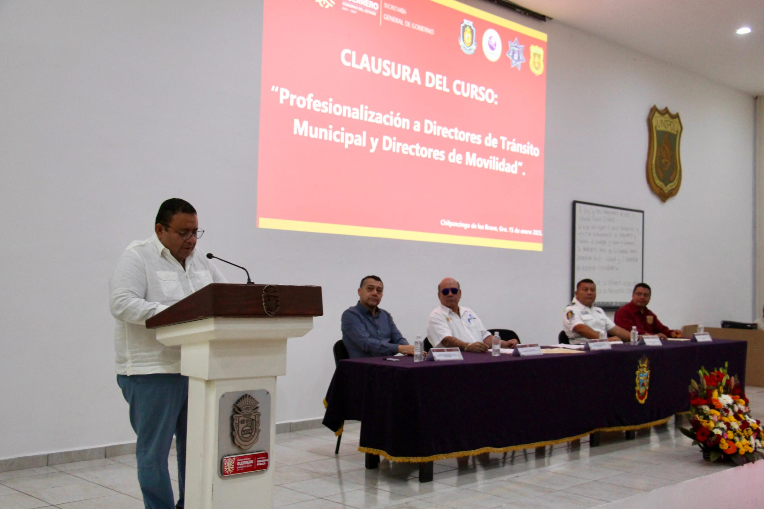 Subsecretario de Gobierno clausura Cursos de Profesionalización para Directores de Tránsito y Movilidad