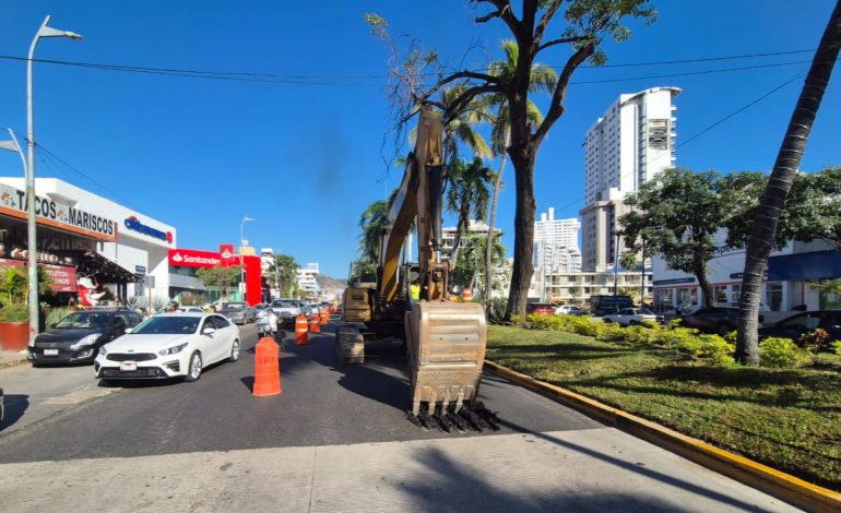 Reiniciará CAPASEG trabajos para concluir segunda etapa del colector Papagayo en la avenida Costera