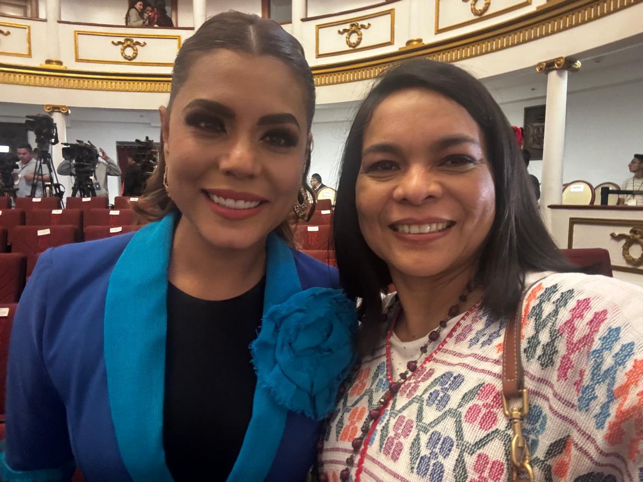 Beatriz Mojica acompaña a la presidenta Claudia Sheinbaum en la conmemoración del 108 aniversario de la Constitución de 1917